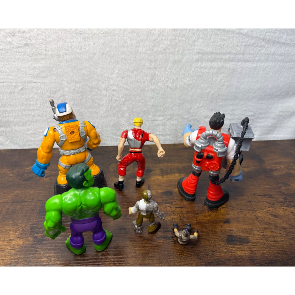 Marvel & Action Hero Lot - Hulk & Assorted Figures - Mixed Sizes