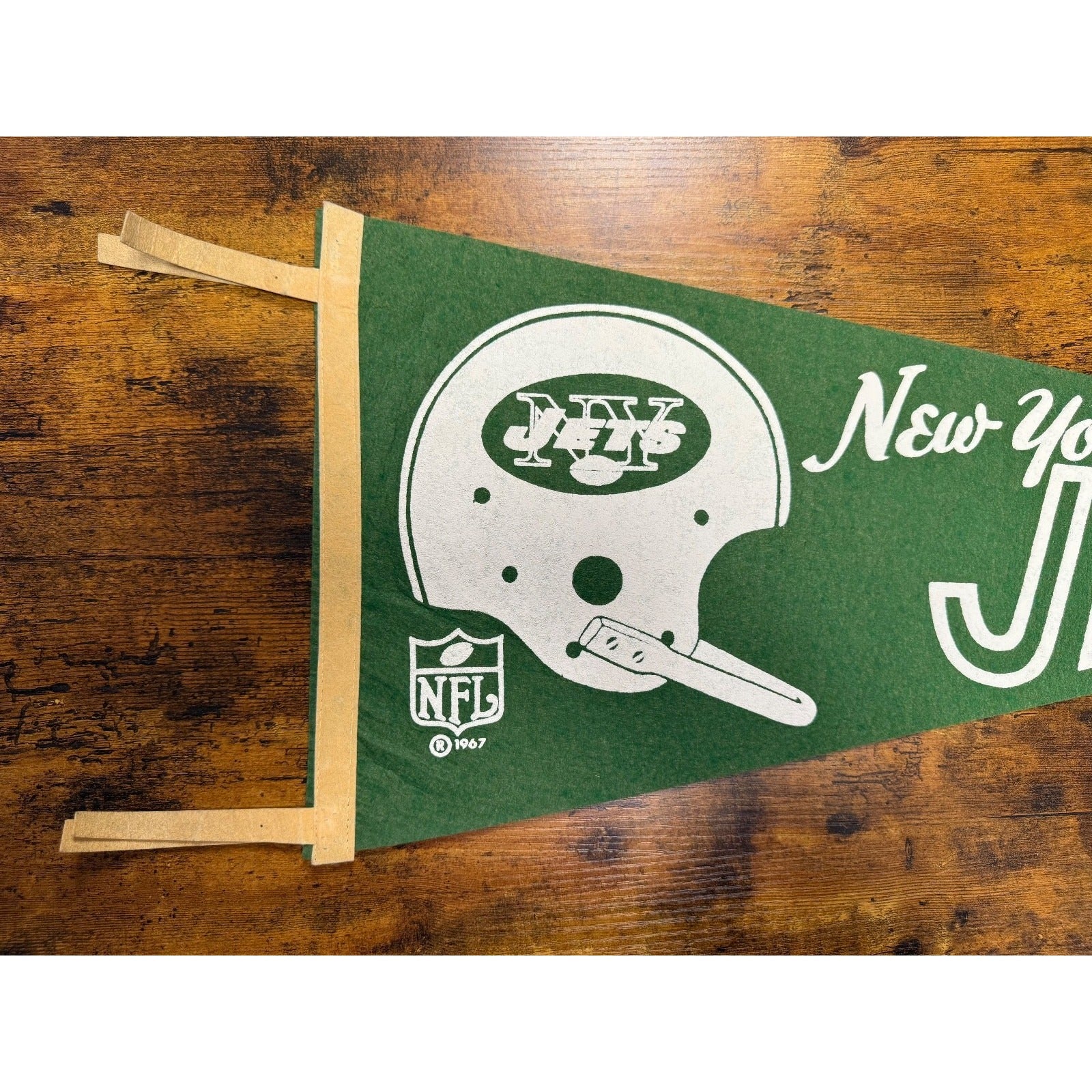 Vintage 1967 NFL New York Jets pennant