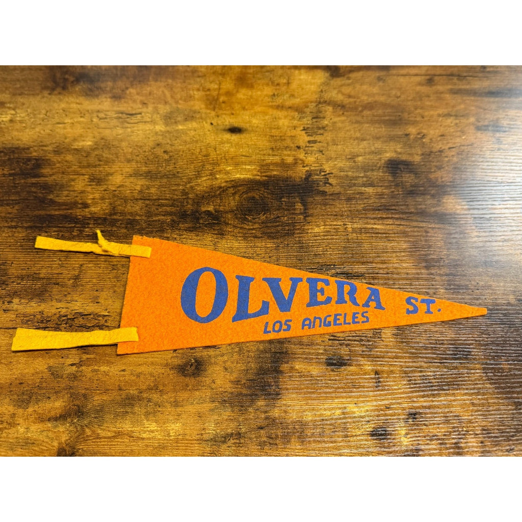 Vintage Olvera St. Los Angeles pennant