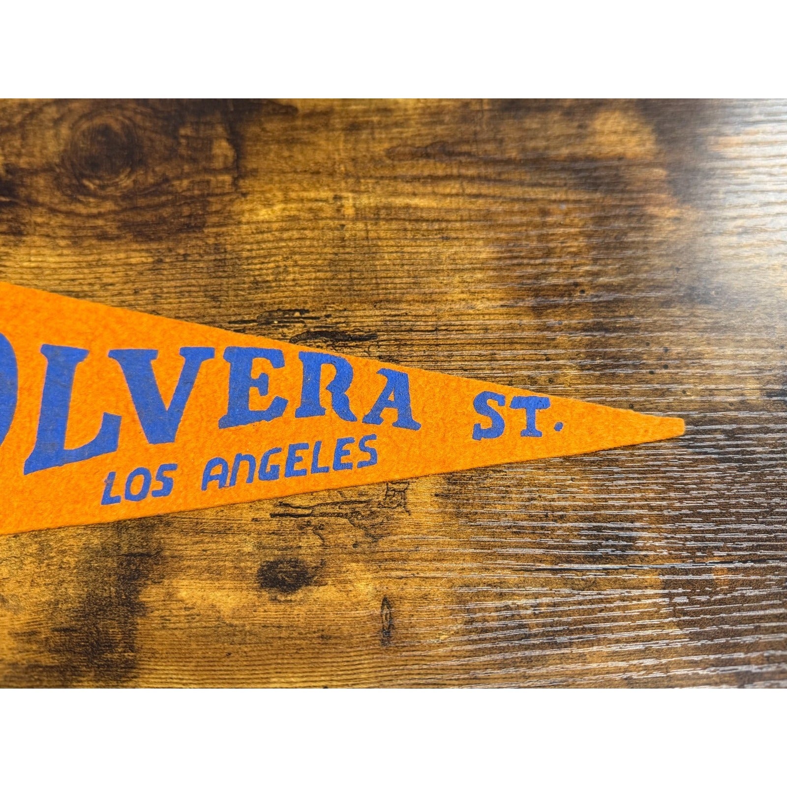 Vintage Olvera St. Los Angeles pennant
