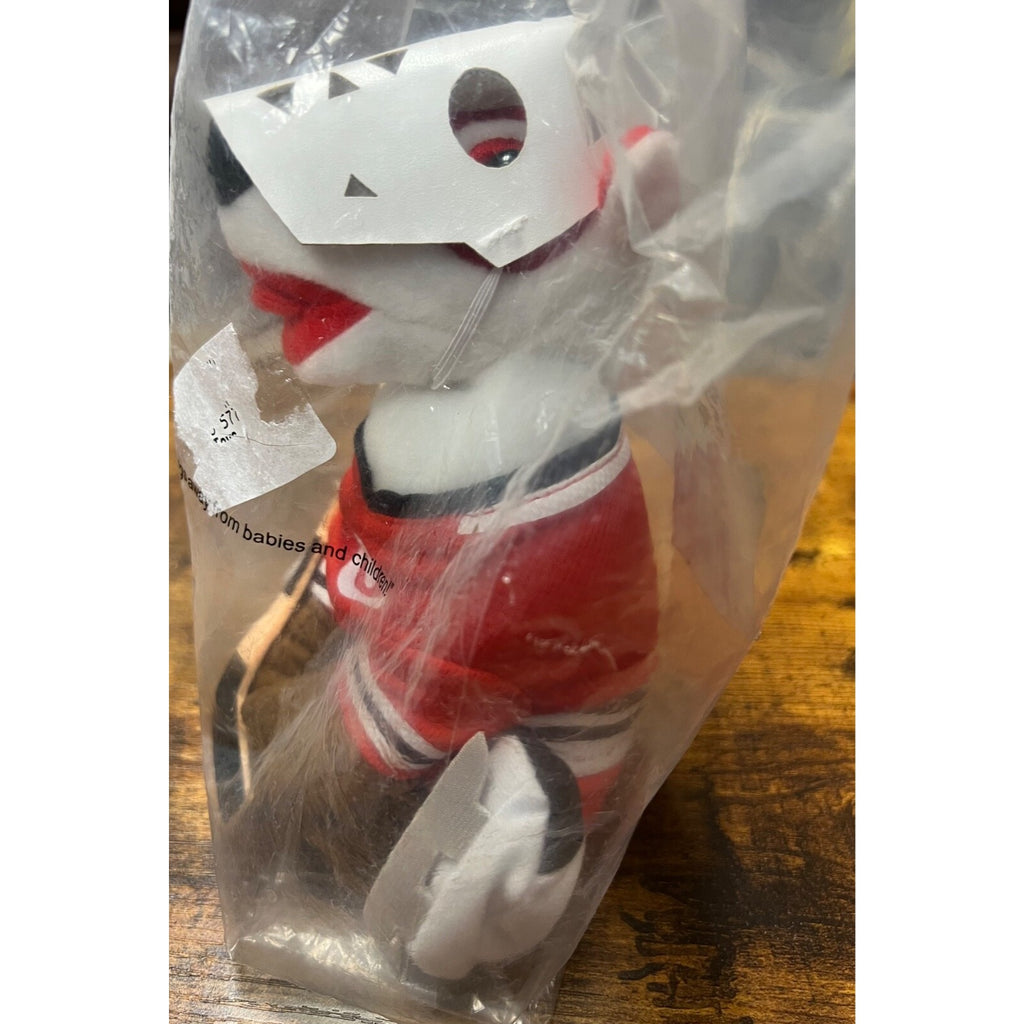 Target hockey Goalie Bullseye Dog Plush 62 RED JERSEY Stuffed Animal 2017