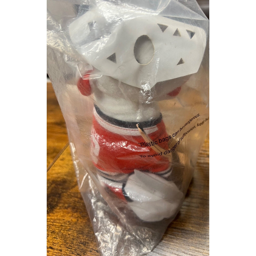 Target hockey Goalie Bullseye Dog Plush 62 RED JERSEY Stuffed Animal 2017