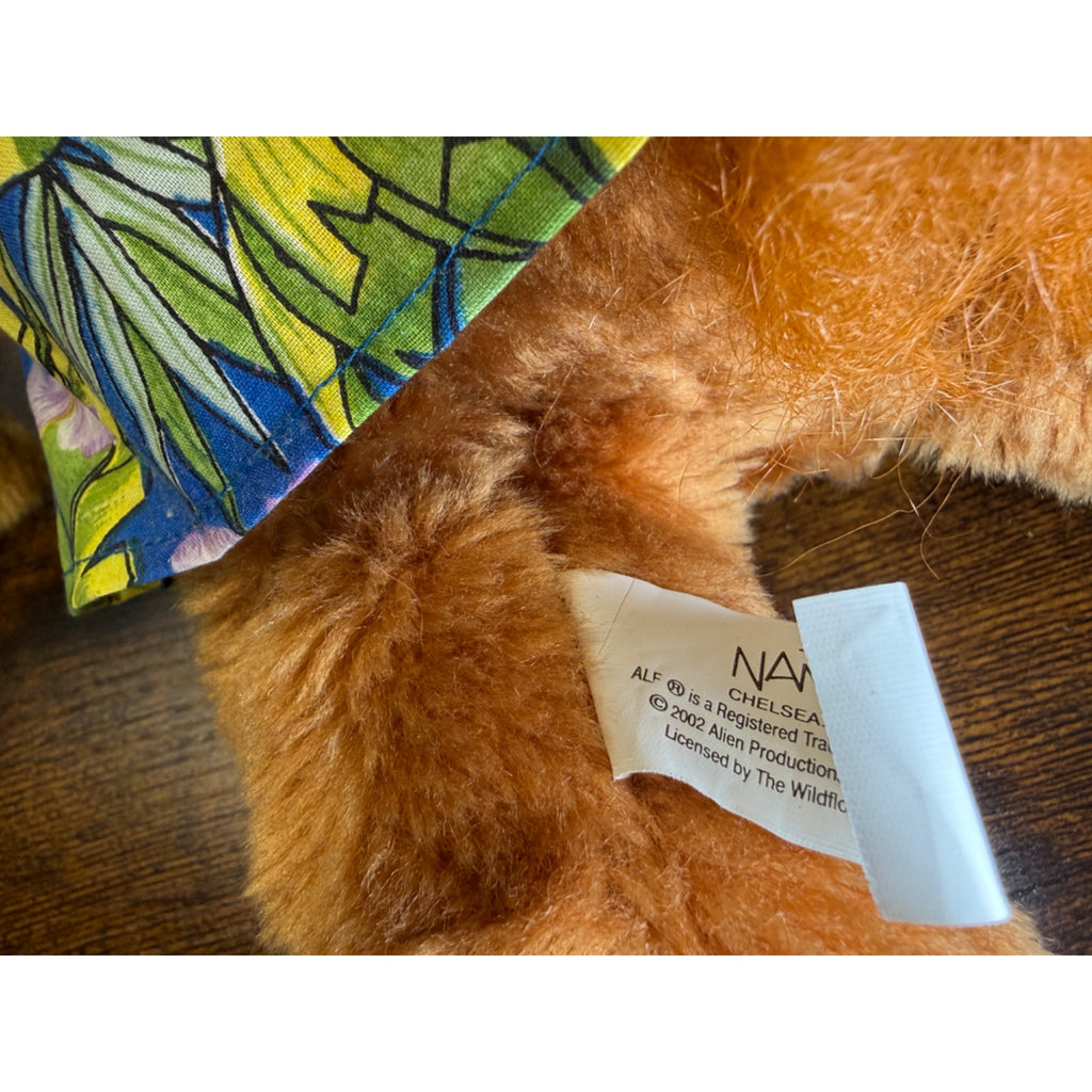 Vintage 2002 ALF Plush Toy In Hawaiian Shirt Nostalgic Collectible 18" Tall
