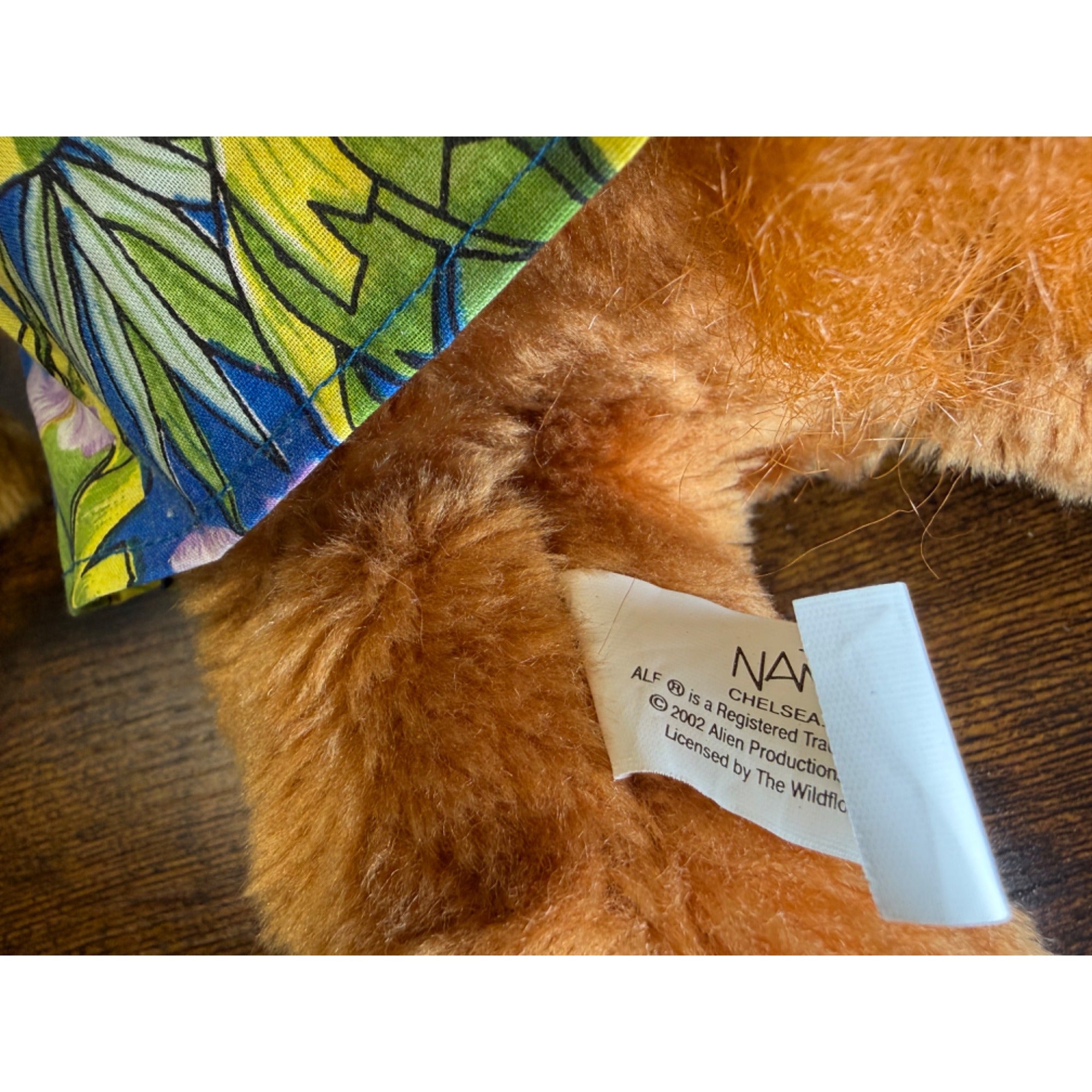 Vintage 2002 ALF Plush Toy In Hawaiian Shirt Nostalgic Collectible 18" Tall
