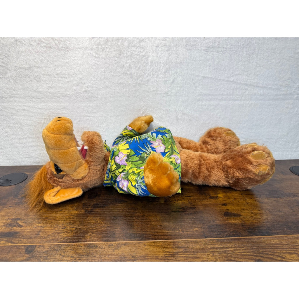 Vintage 2002 ALF Plush Toy In Hawaiian Shirt Nostalgic Collectible 18" Tall