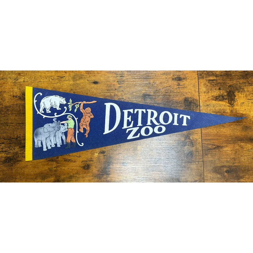 Vintage Detroit Zoo pennant