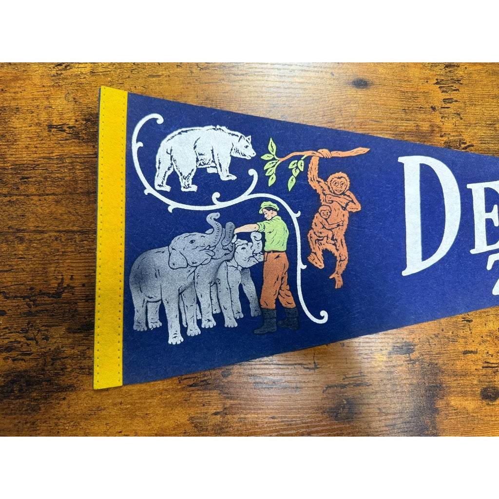 Vintage Detroit Zoo pennant