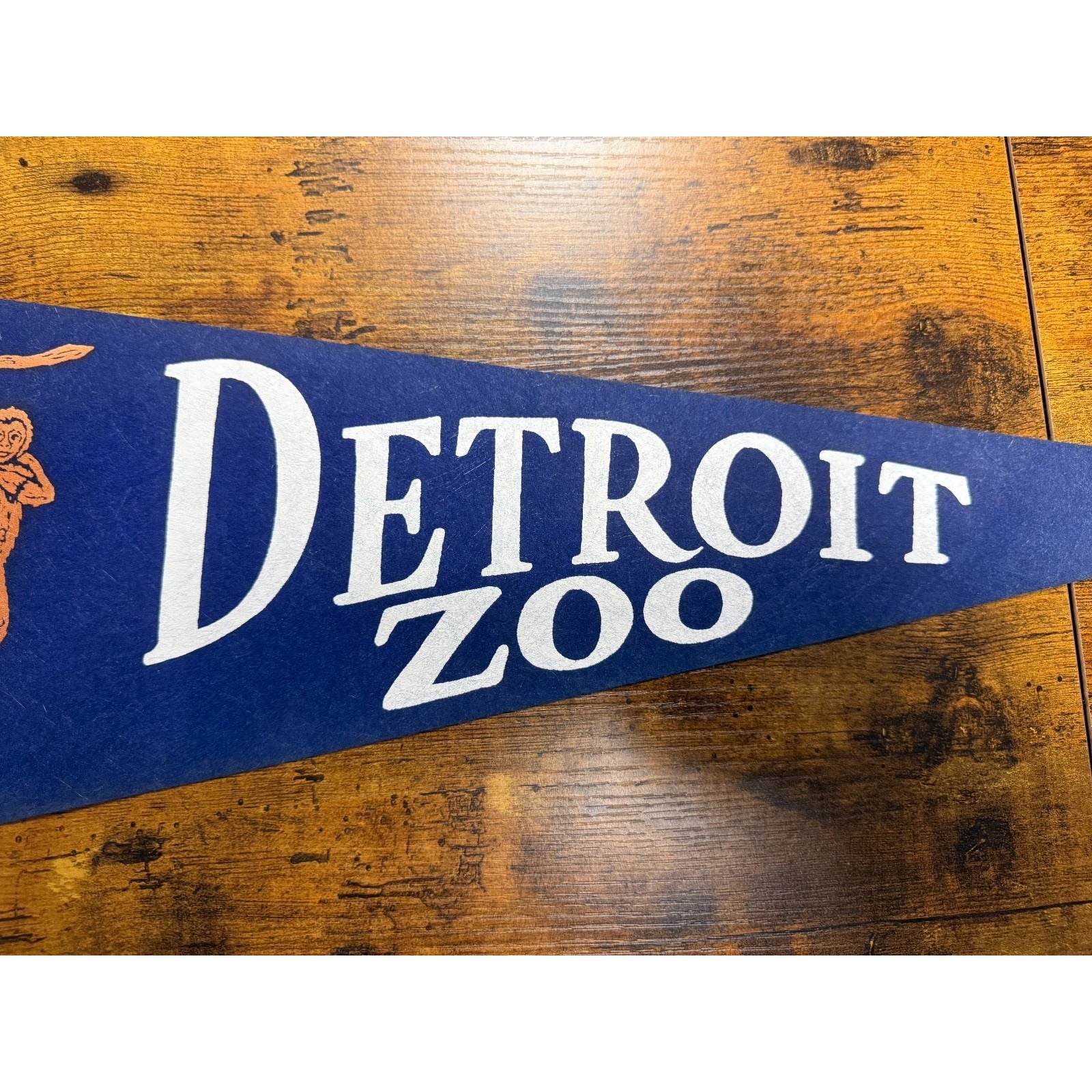 Vintage Detroit Zoo pennant