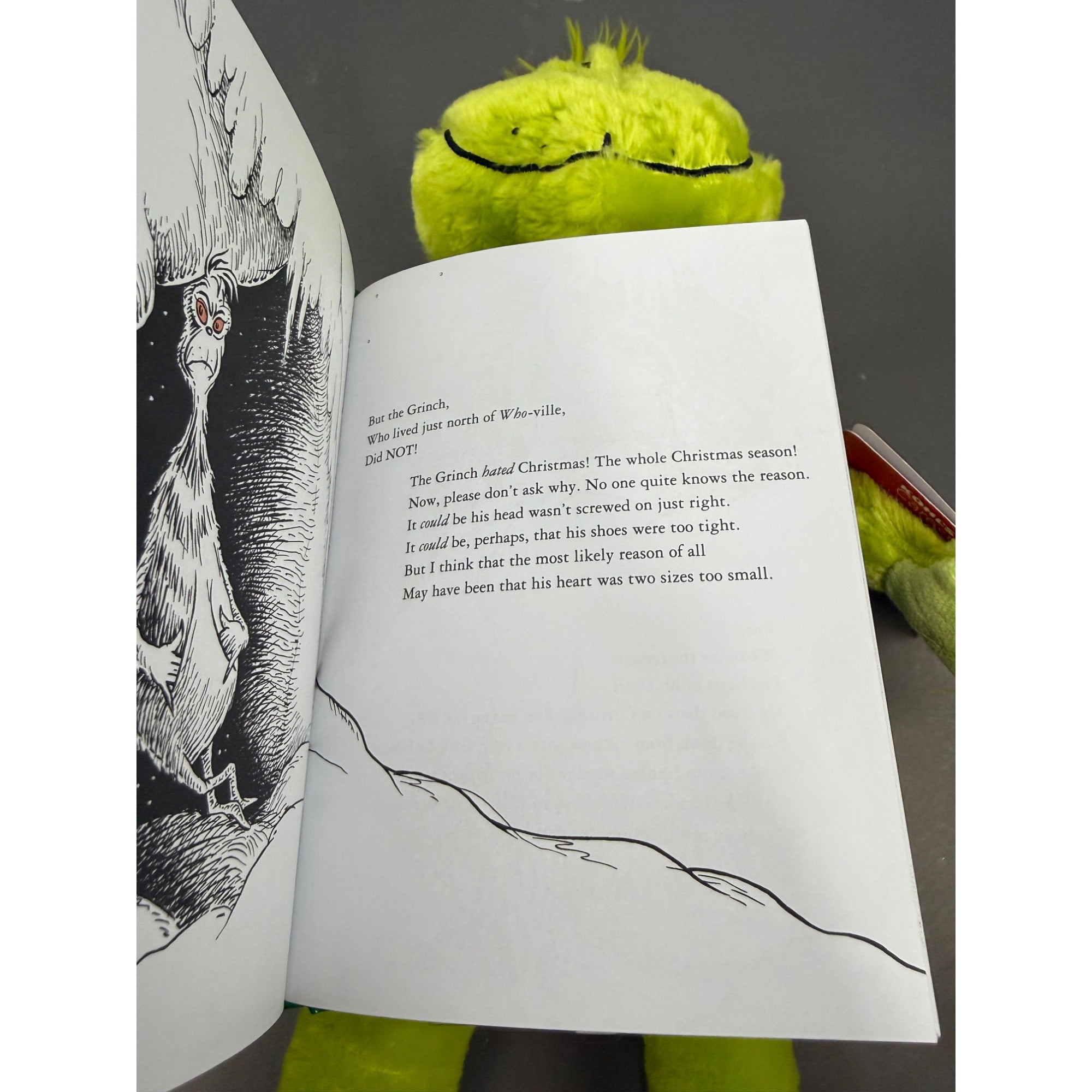 How The Grinch Stole Christmas Plush With Book By Dr. Seuss Collectible Gift Set