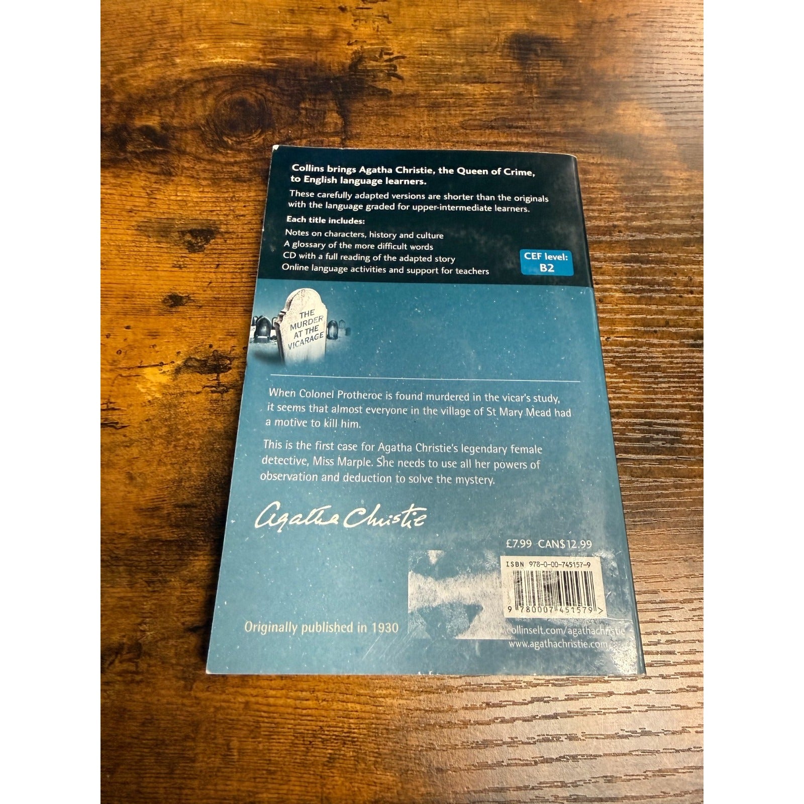 Collins English Readers Ser.: The Murder at the Vicarage by Agatha Christie...