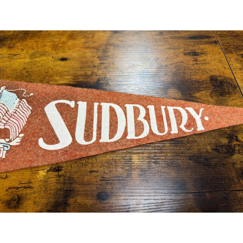 Vintage Sudbury Canada pennant