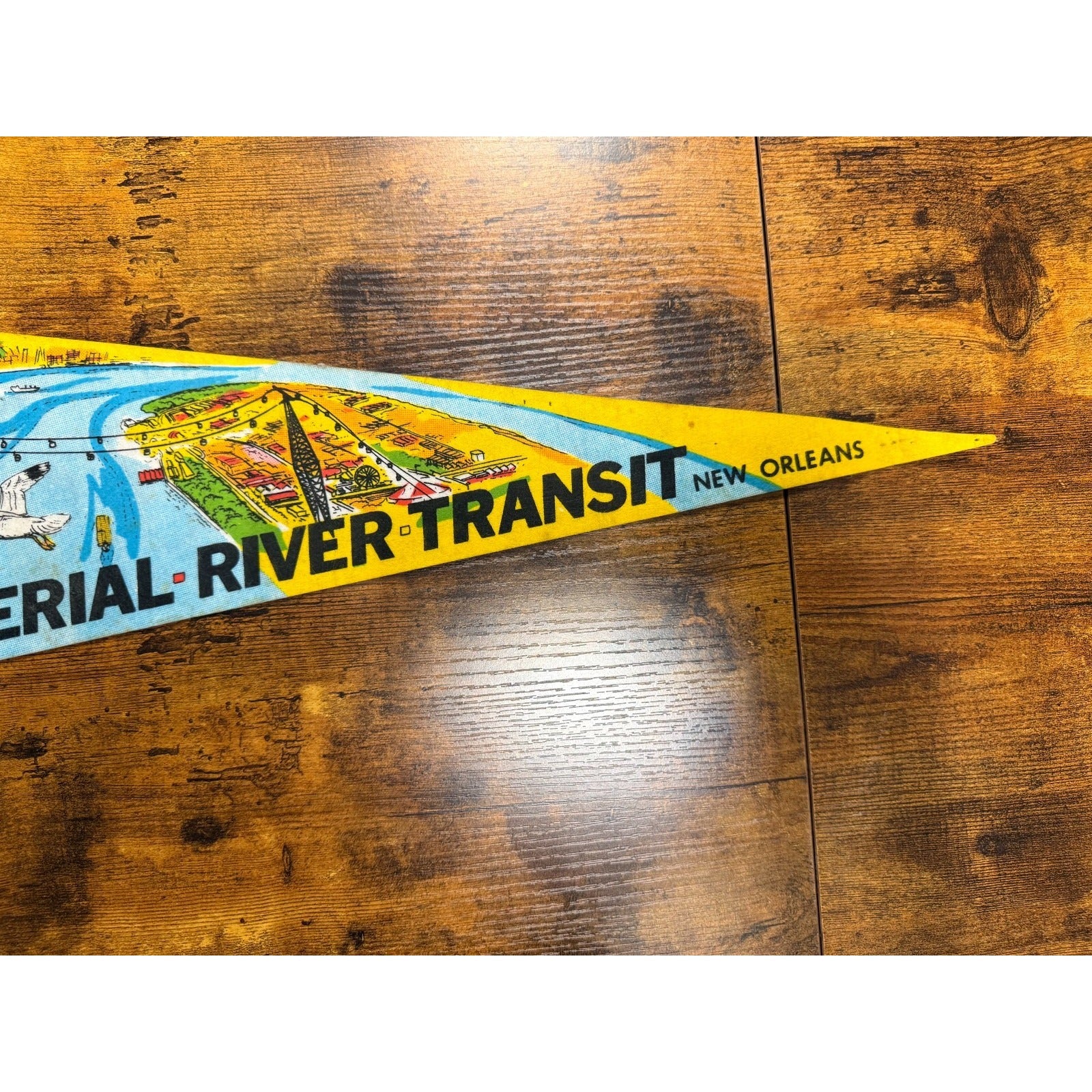 Vintage Mississippi Aerial Transit, New Orleans pennant