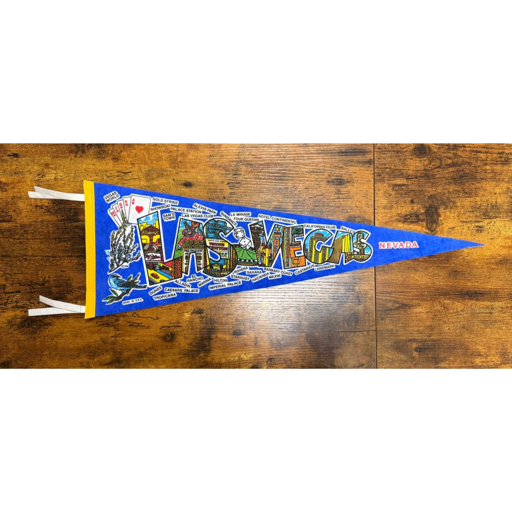Vintage Las Vegas, Nevada pennant Made in USA