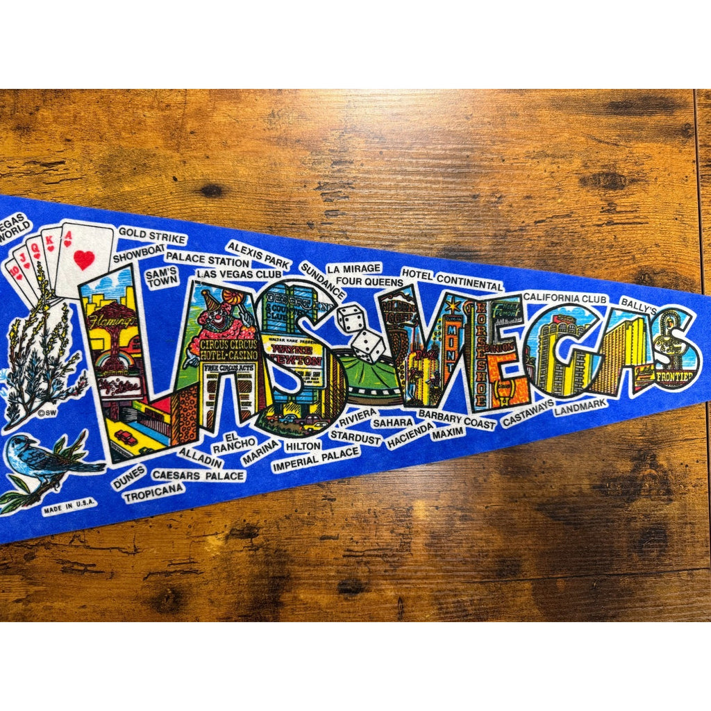 Vintage Las Vegas, Nevada pennant Made in USA
