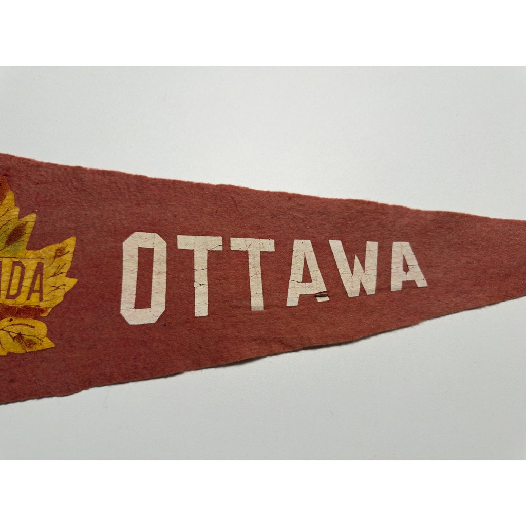 Vintage Ottawa Canada pennant