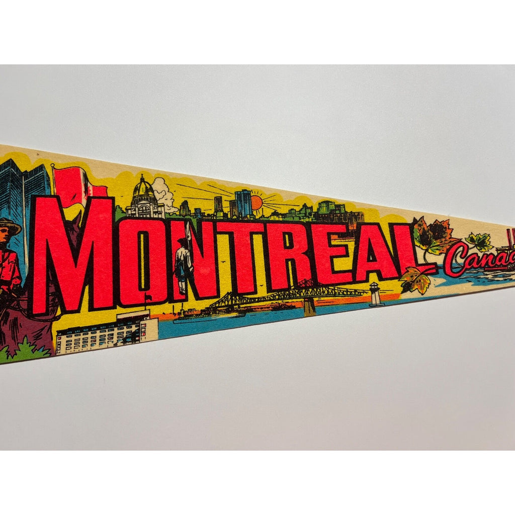 Vintage Montreal Canada pennant