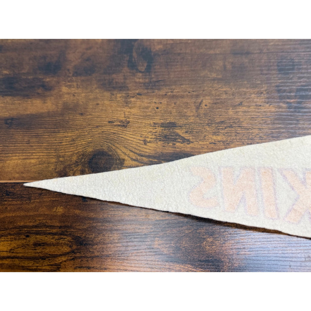 Vintage Washington Redskins NFL Felt Pennant With Helmet 29 inches damaged