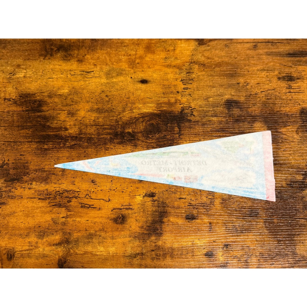 Vintage Detroit-Metro Airport pennant