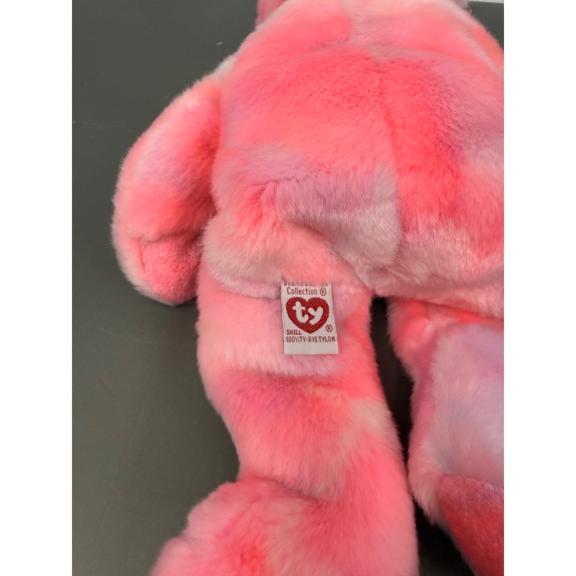 Ty Beanie Babies Clubby Bears Set Of 2 Pink & Blue Plush Collectibles With Ribbons