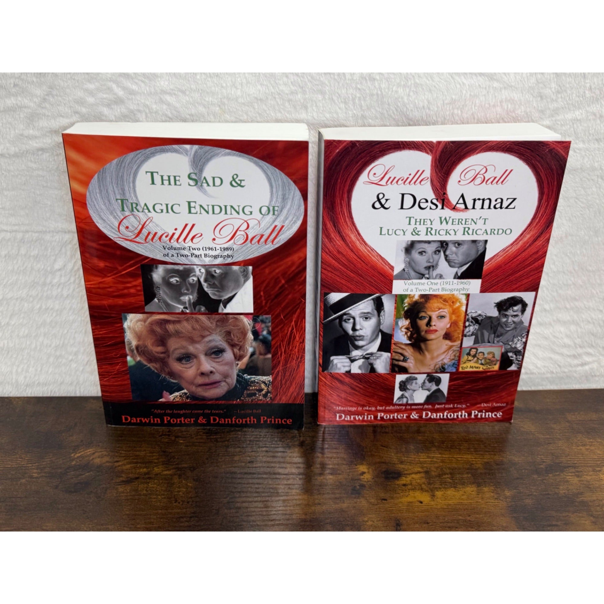 Lucille Ball & Desi Arnaz Biography 2-Book Set By Darwin Porter