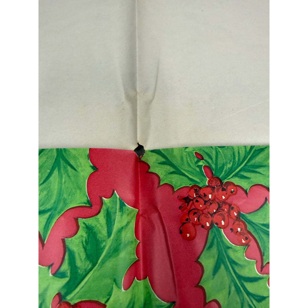 Set of 3 vintage Christmas wrapping paper with 2 different designs