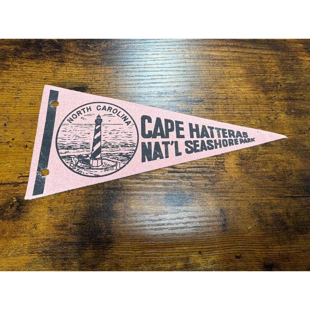 Vintage Cape Hatteras National Seashore Park, North Carolina mini pennant