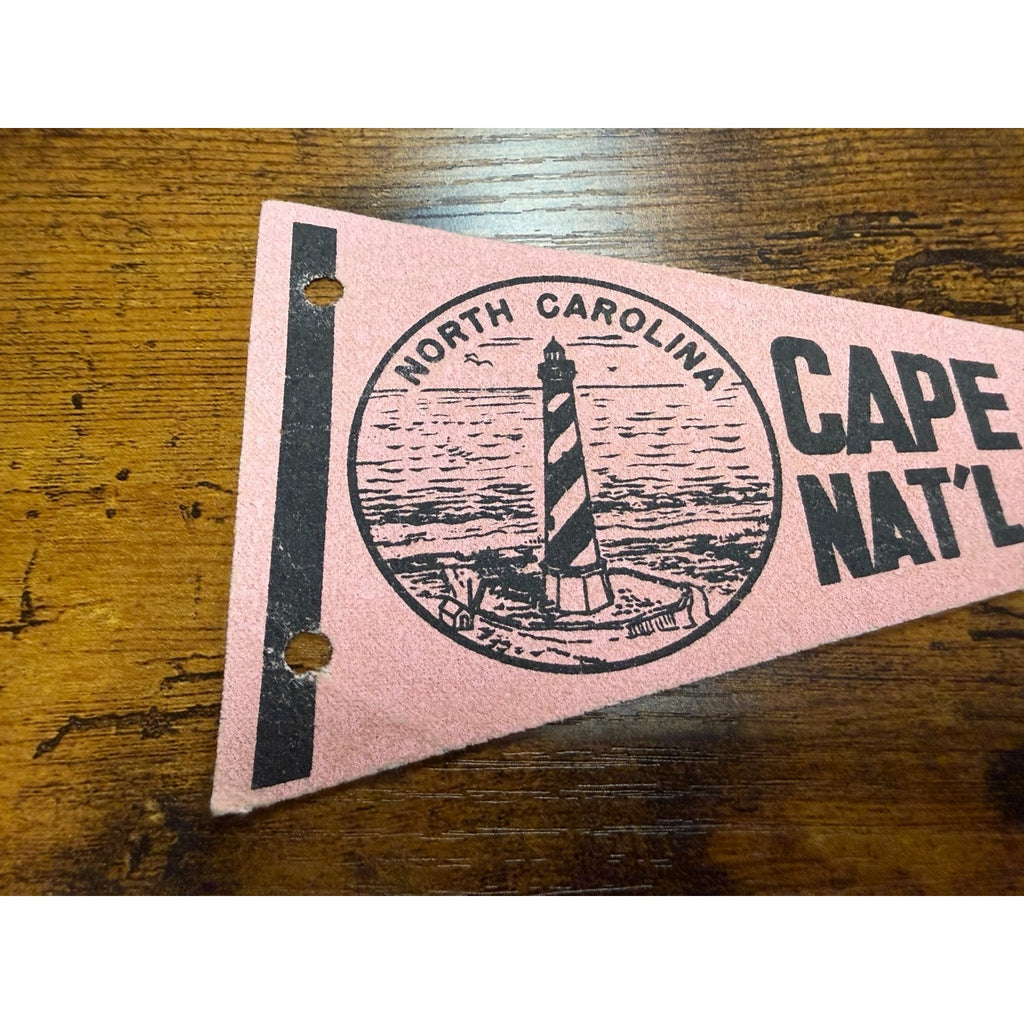 Vintage Cape Hatteras National Seashore Park, North Carolina mini pennant