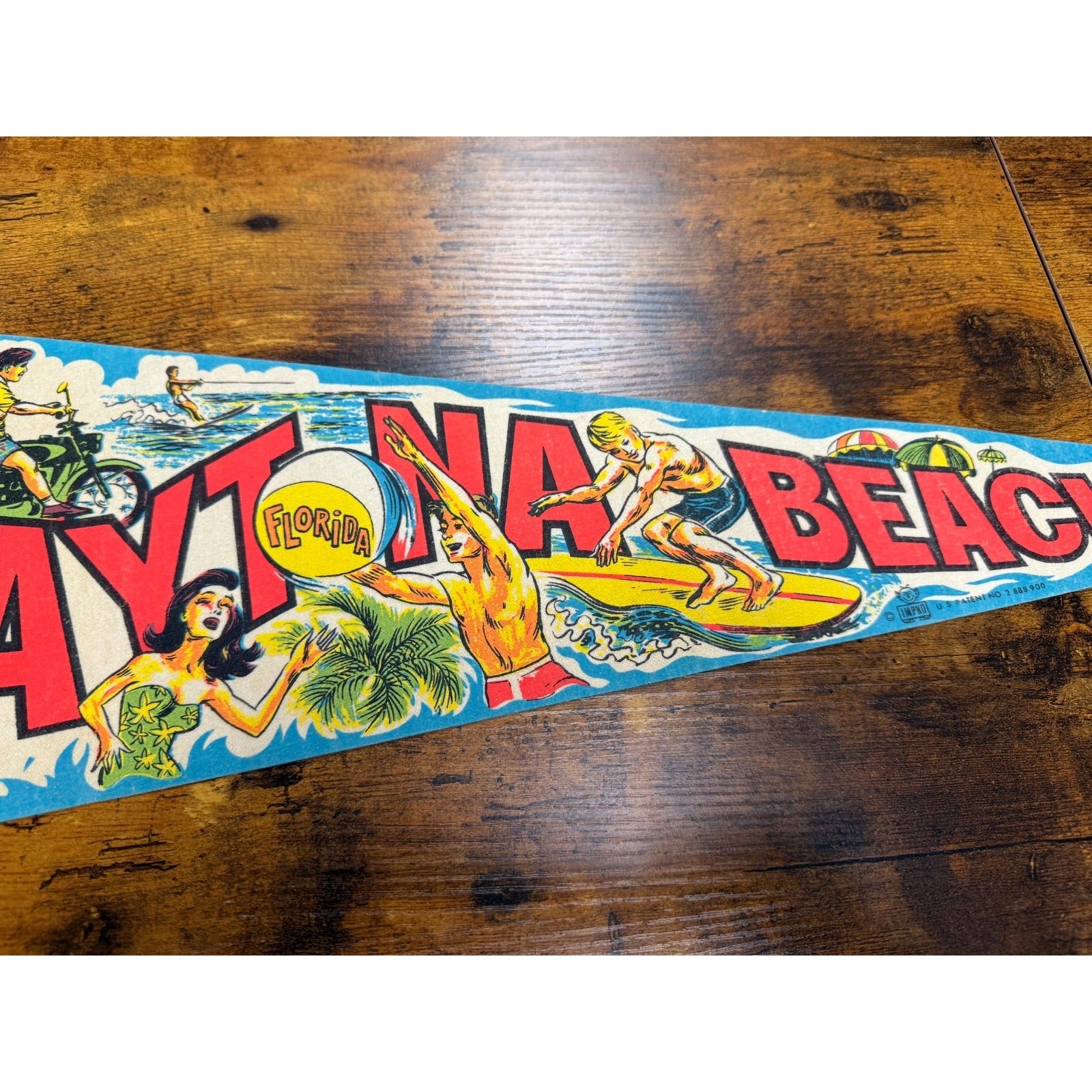 Vintage Daytona Beach, Florida pennant