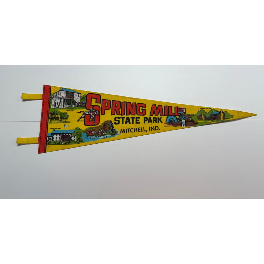 Vintage Spring Mill State Park Mitchell, Indiana pennant