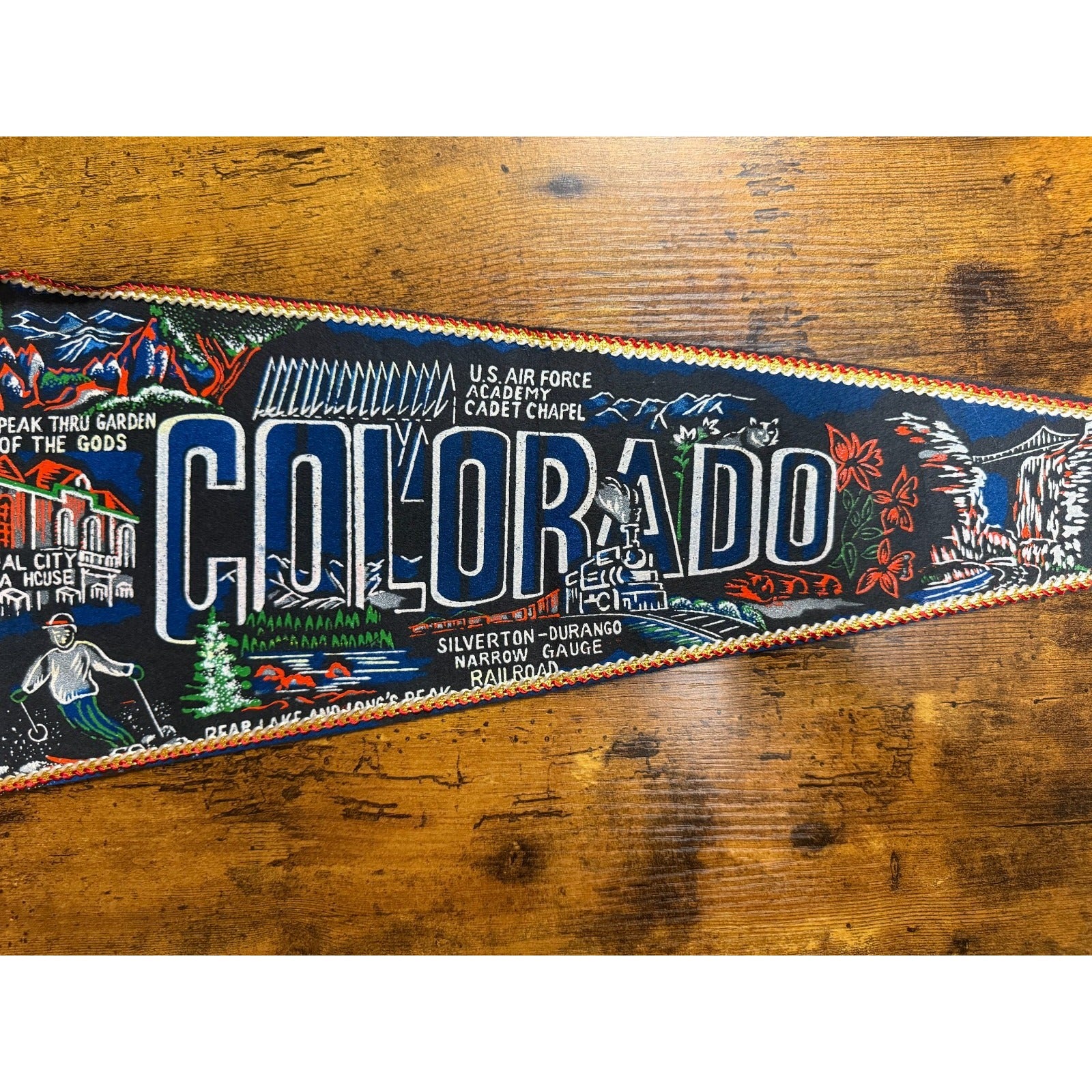 Vintage Colorado state pennant Made in Japan