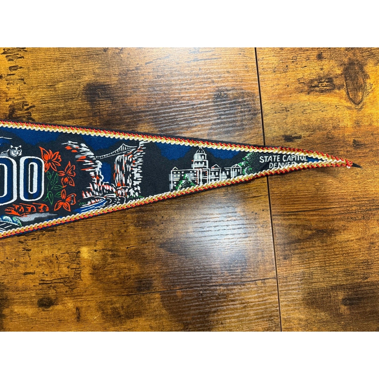 Vintage Colorado state pennant Made in Japan