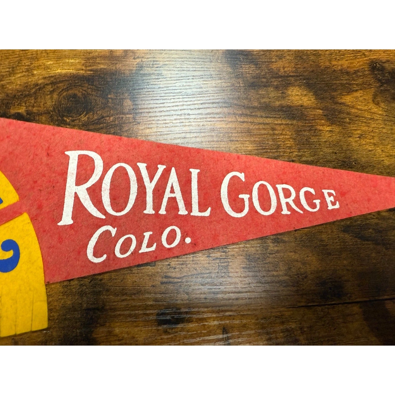 Vintage 1973 Royal Gorge, Colorado pennant