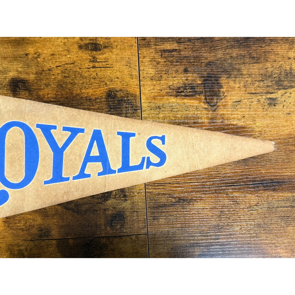 Vintage MLB Kansas City Royals pennant damaged