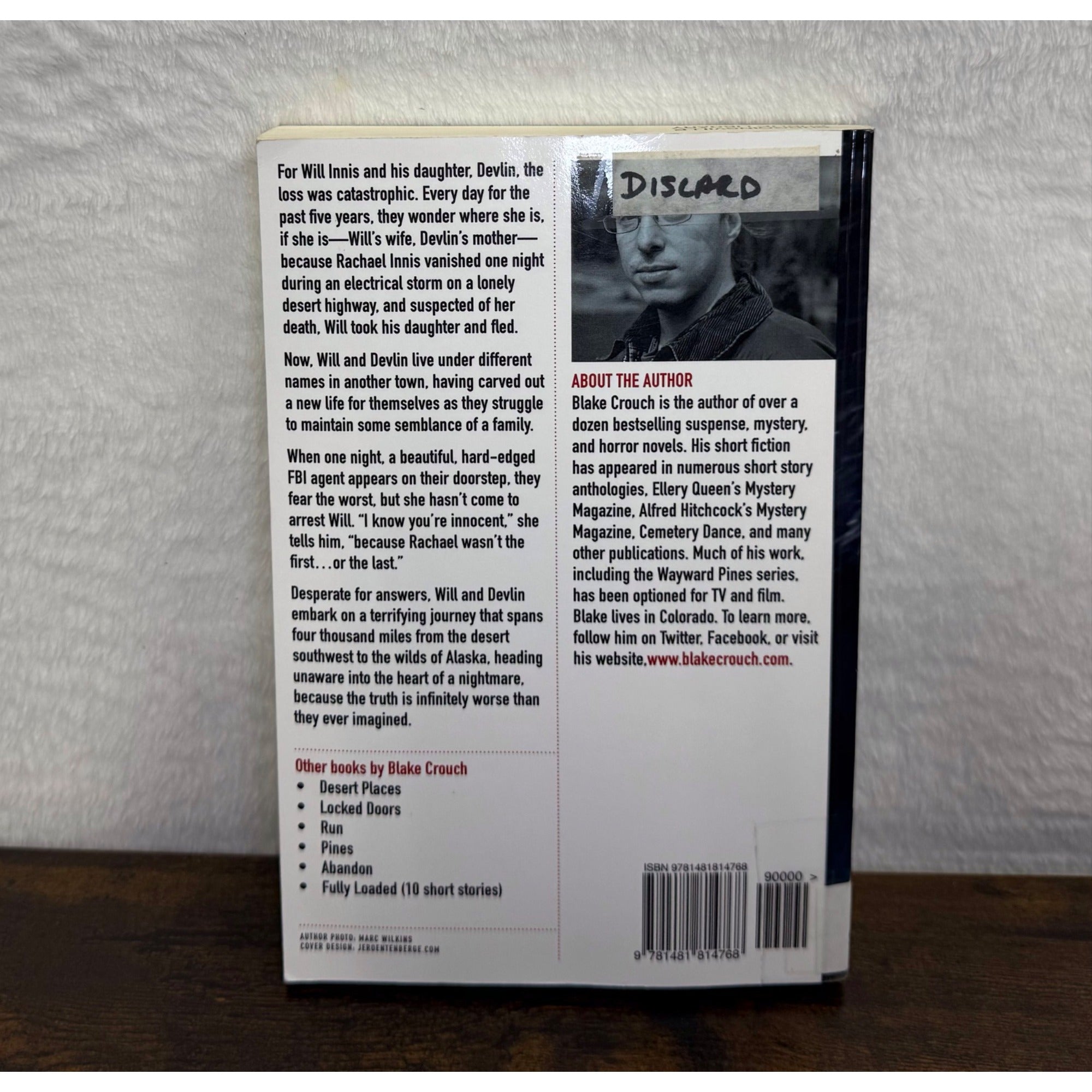 Blake Crouch Snowbound Paperback ISBN 9781481814768 Library Discard Thriller