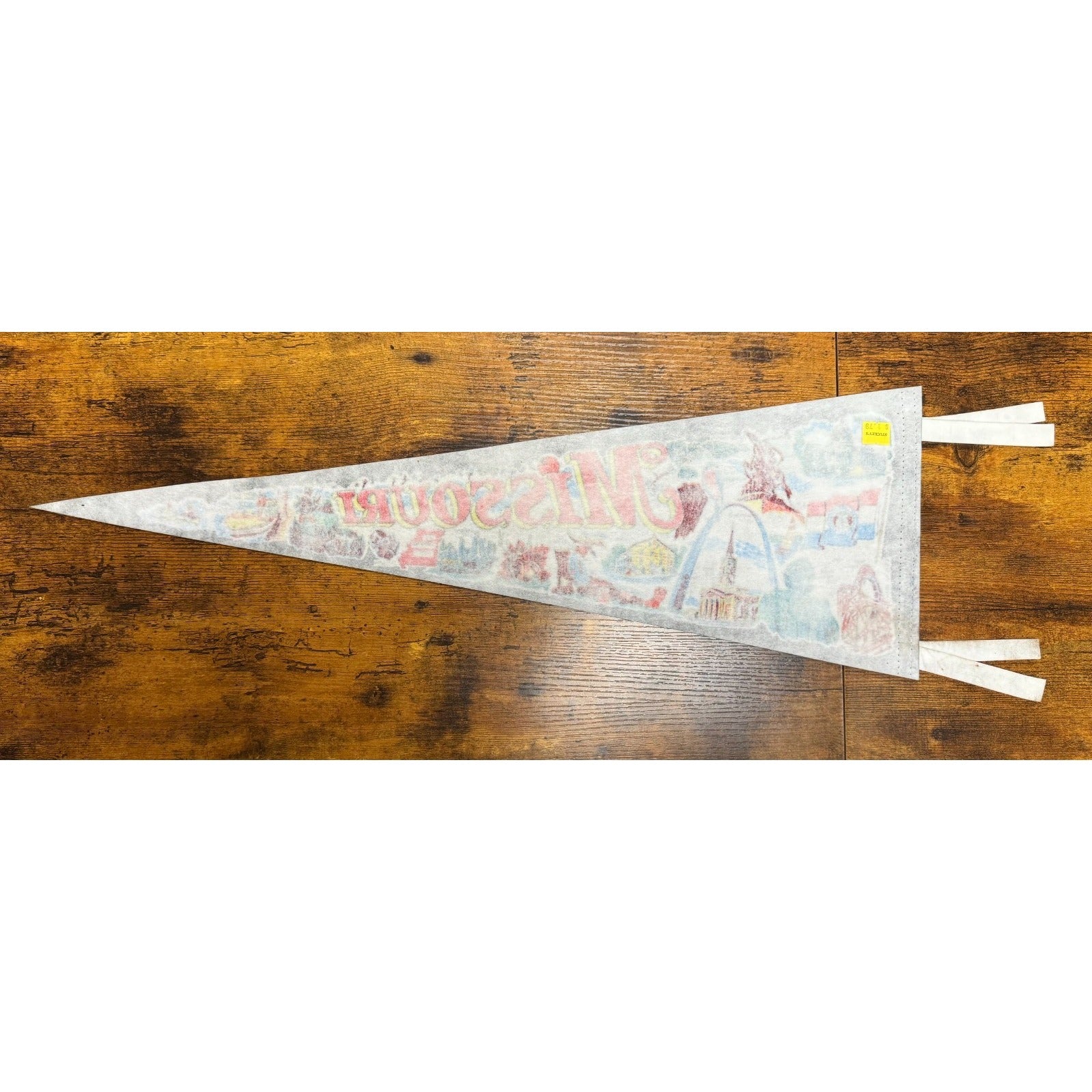 Vintage Missouri state pennant Made in USA
