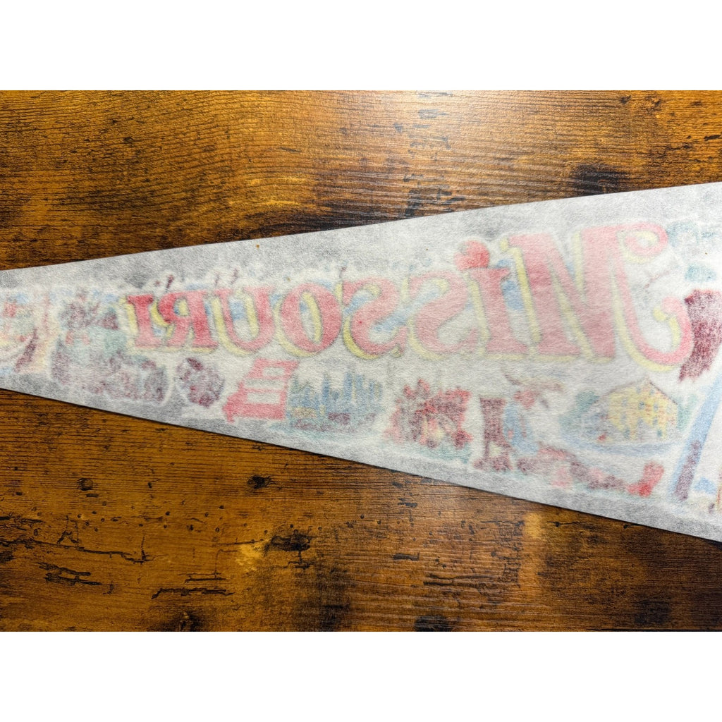Vintage Missouri state pennant Made in USA