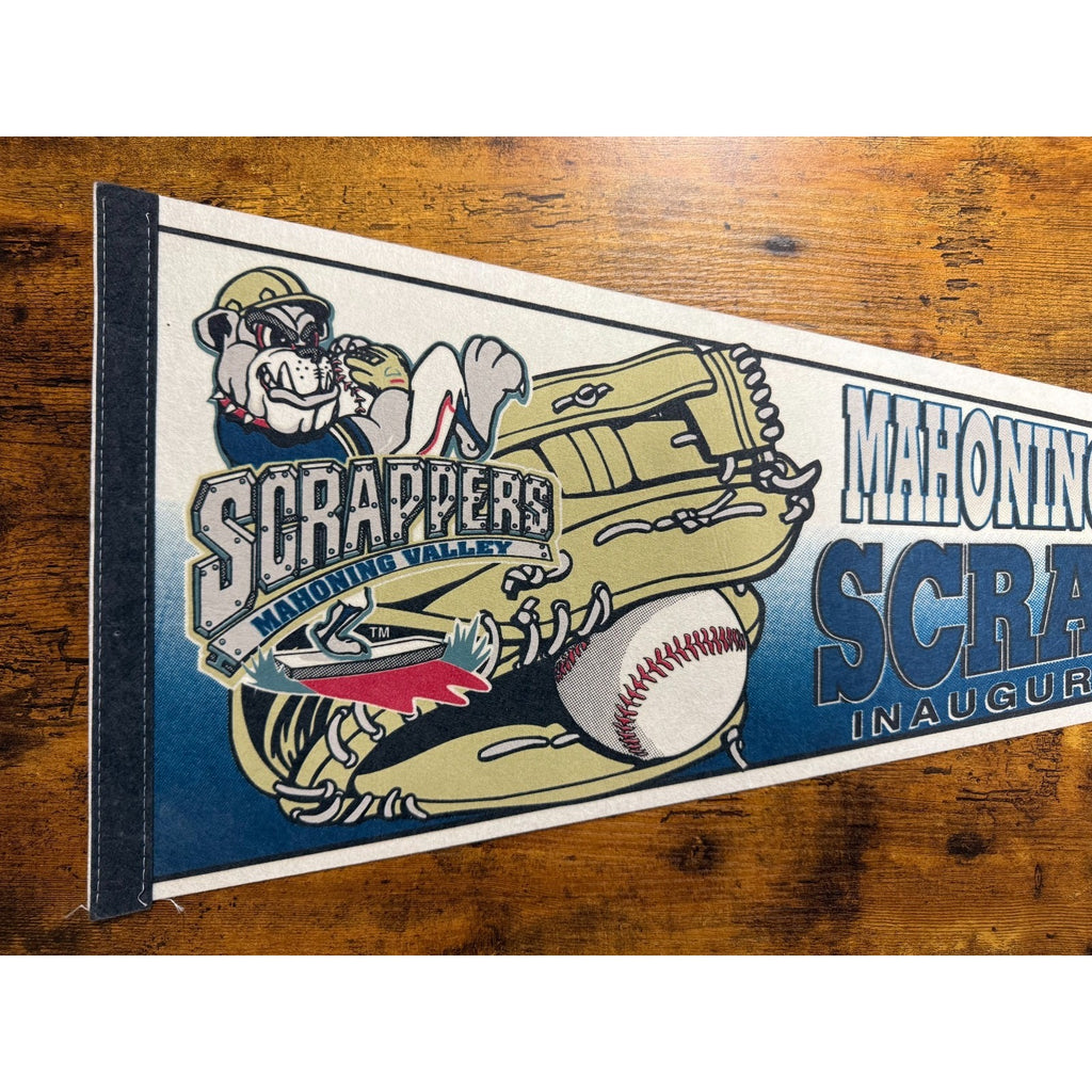 Vintage Mahoning Valley Scrappers baseball Inaugural Season pennant