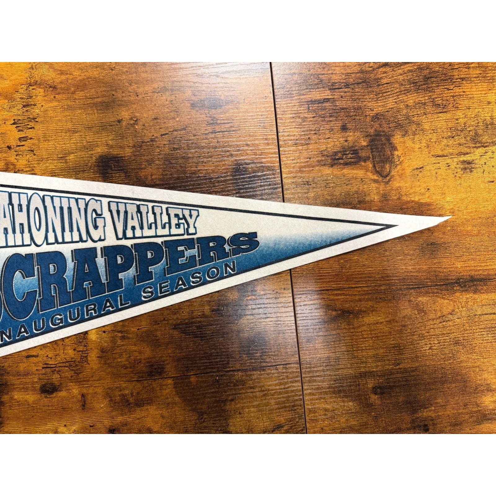 Vintage Mahoning Valley Scrappers baseball Inaugural Season pennant