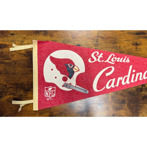 1967 St. Louis Cardinals NFL Single Bar Flag Pennant Vintage Original Felt