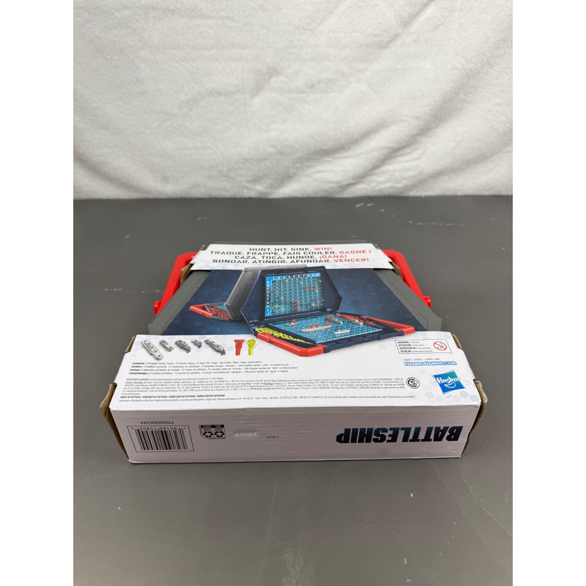 Battleship Game Portable Case By Hasbro Gaming - Classic Strategy Board Game
