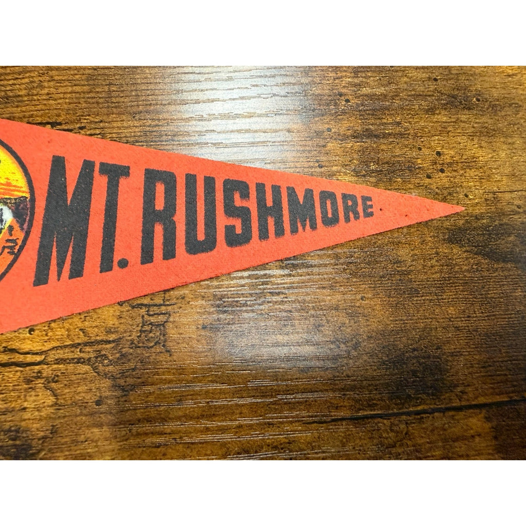 Vintage Mt. Rushmore Black Hills, South Dakota mini pennant