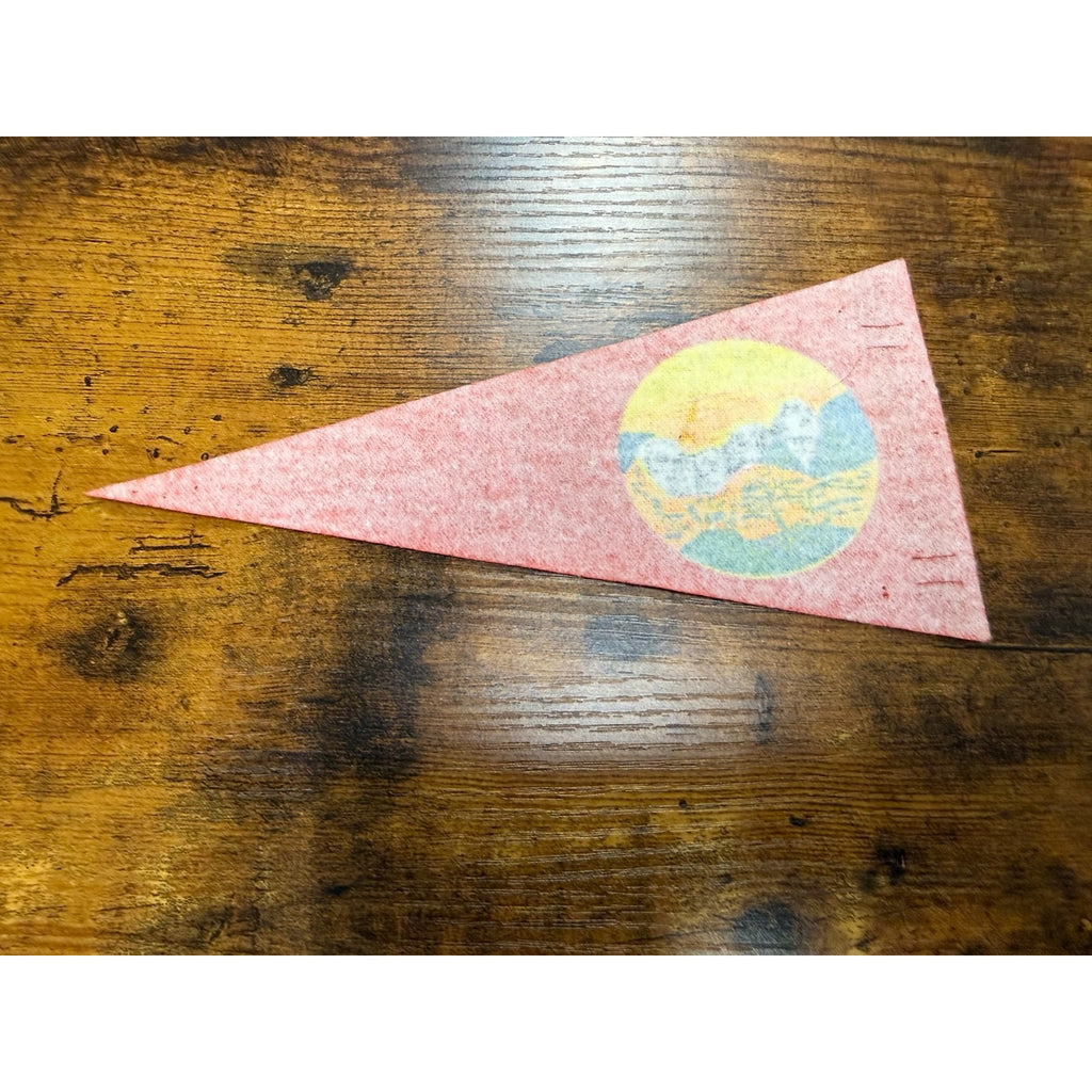 Vintage Mt. Rushmore Black Hills, South Dakota mini pennant
