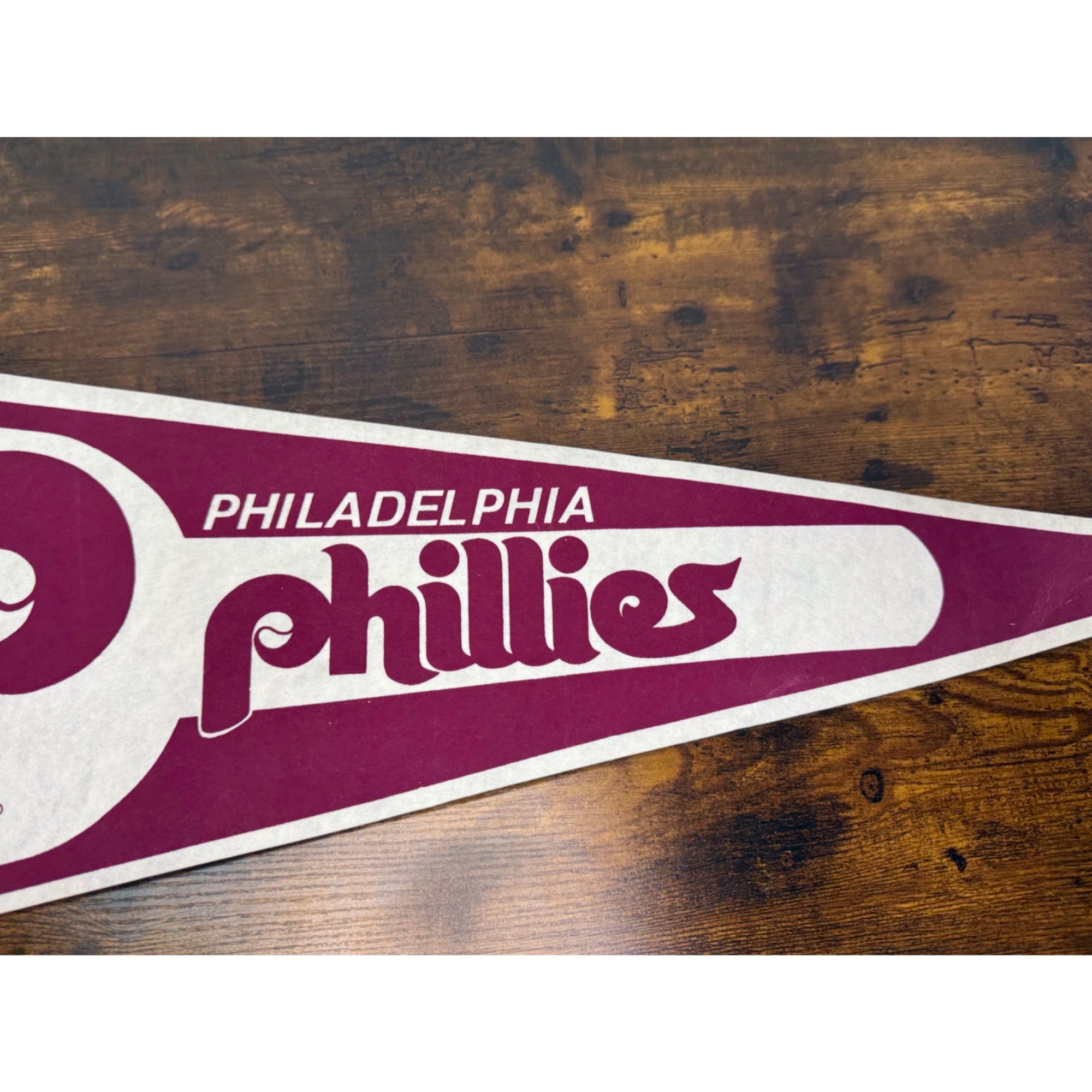 Philadelphia Phillies Vintage MLB Felt Pennant Sports Memorabilia 30 inches
