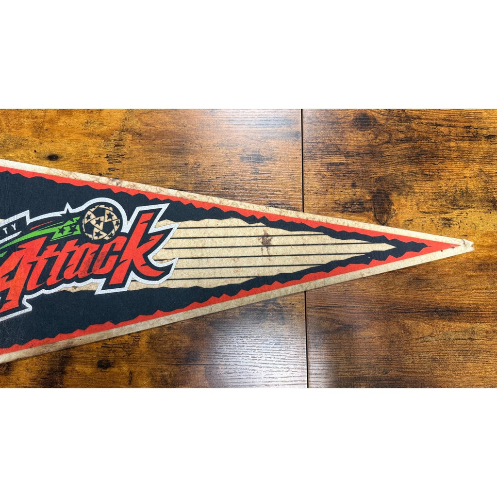 Vintage NPSL Kansas City Attack soccer pennant