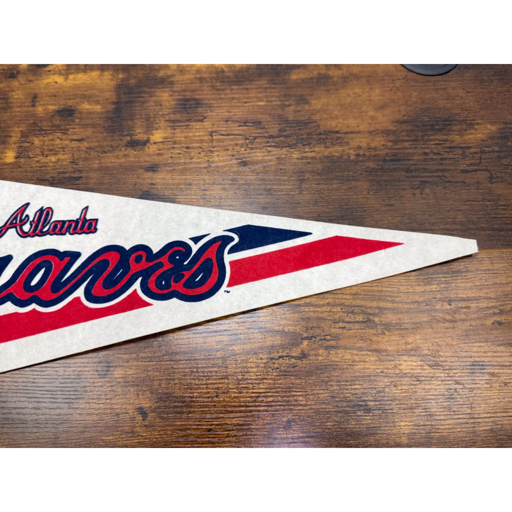 Atlanta Braves Vintage MLB Felt Pennant With Logo 30 inches