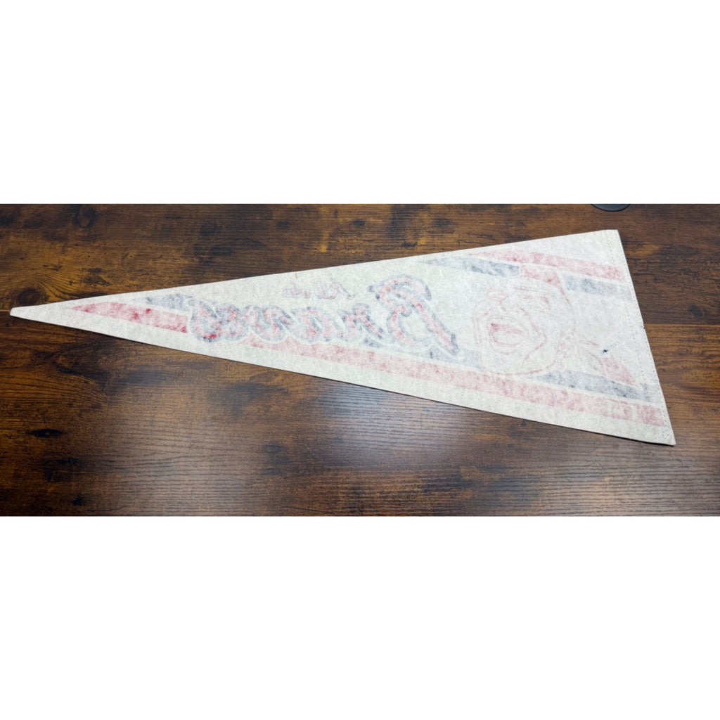 Atlanta Braves Vintage MLB Felt Pennant With Logo 30 inches