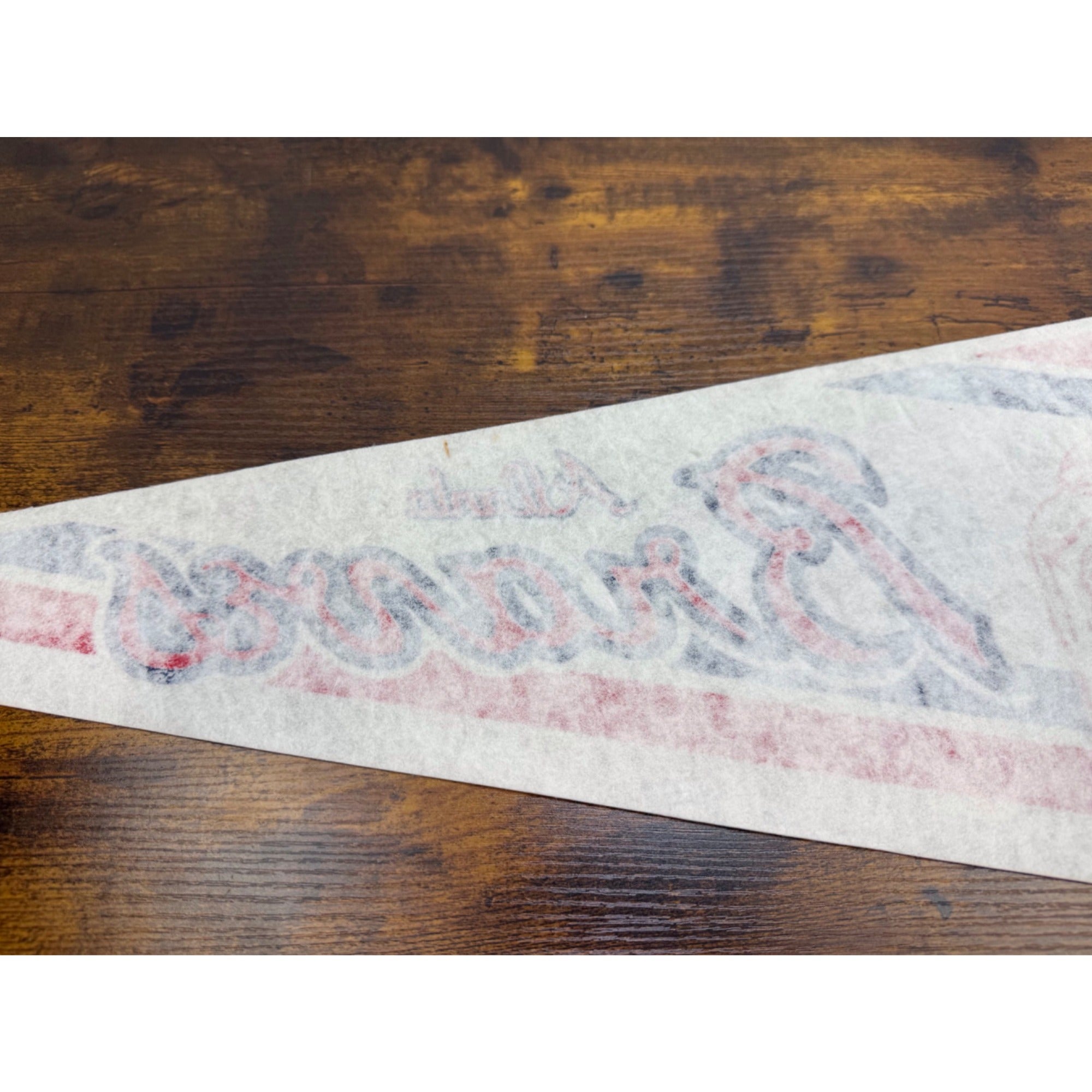 Atlanta Braves Vintage MLB Felt Pennant With Logo 30 inches