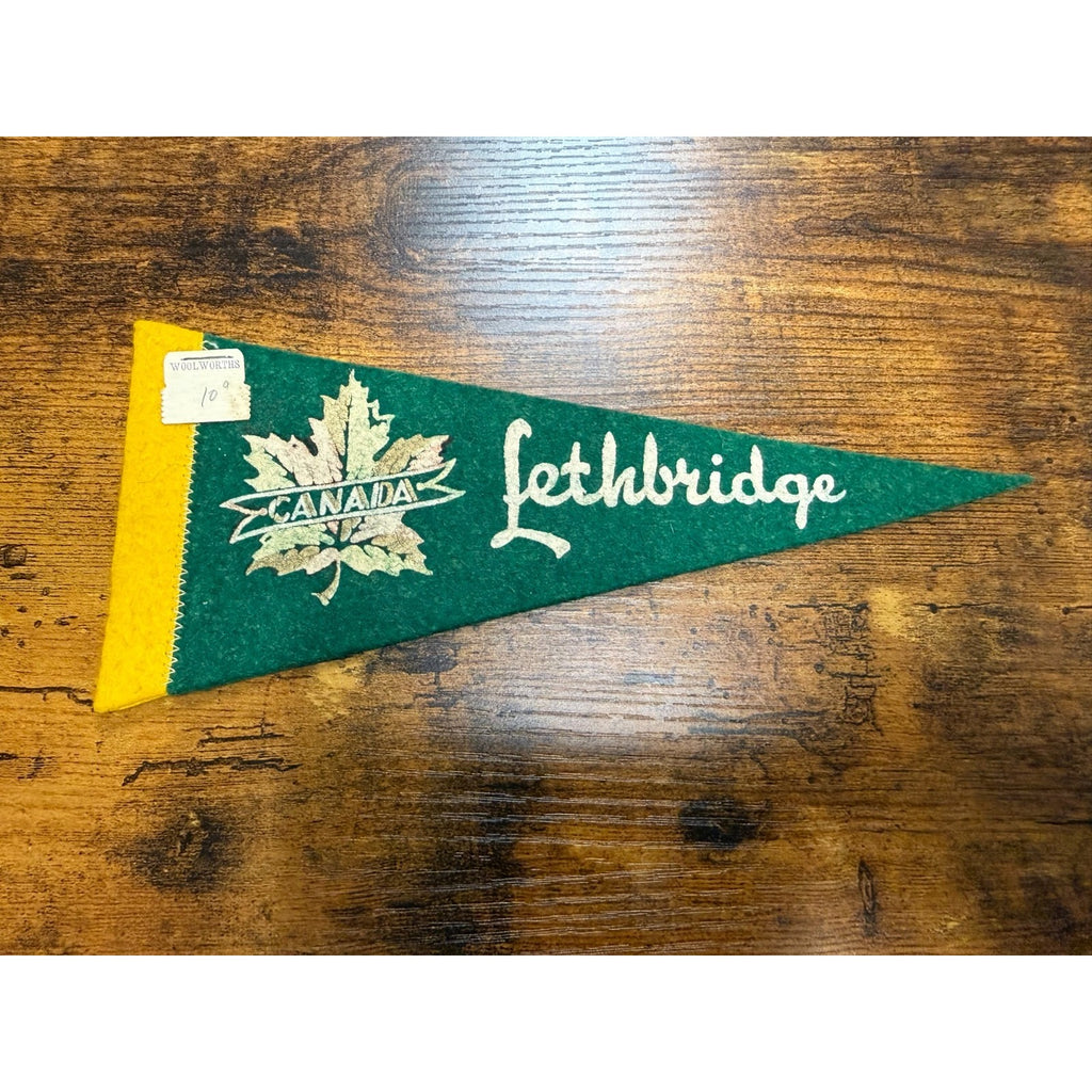 Vintage Lethbridge, Canada mini pennant
