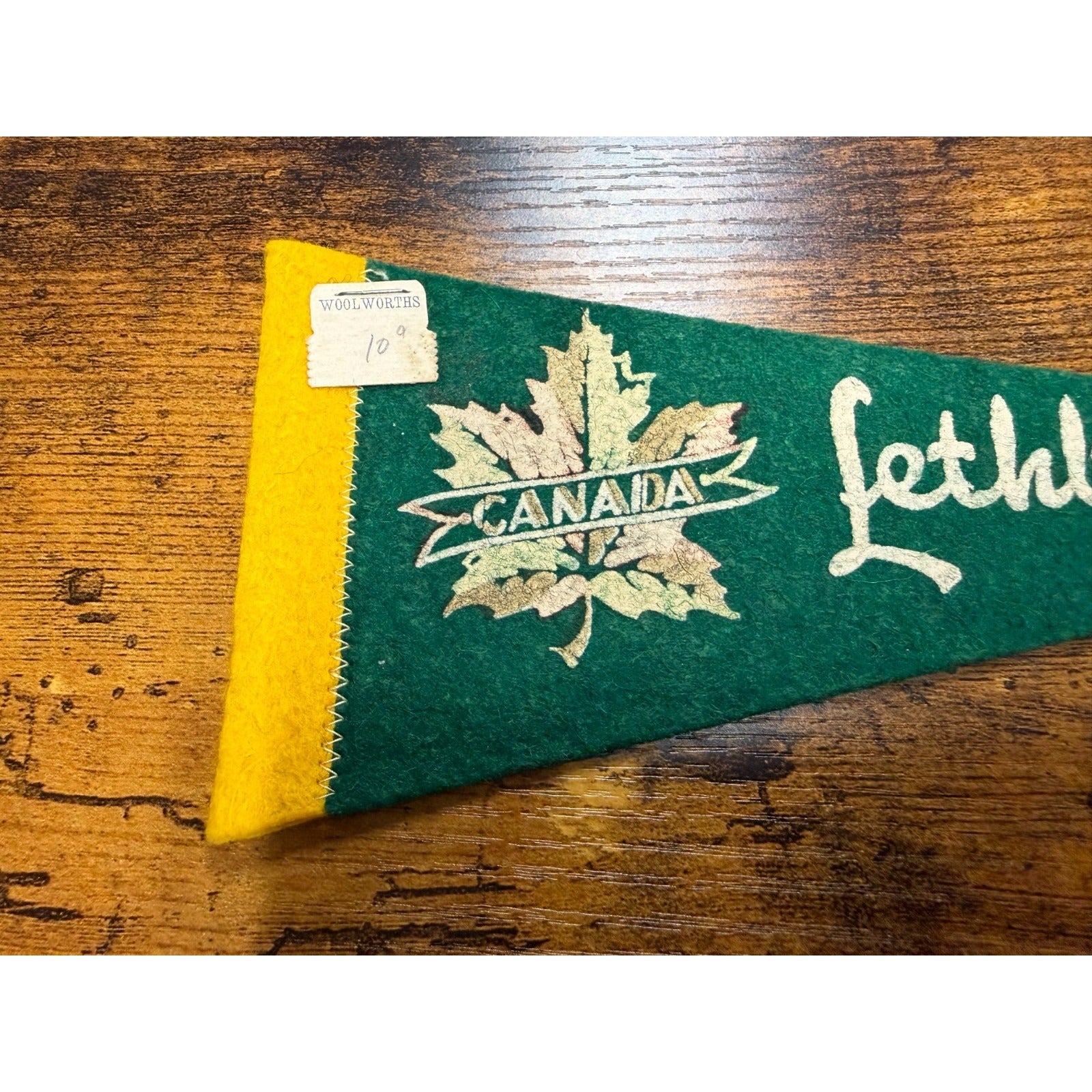 Vintage Lethbridge, Canada mini pennant