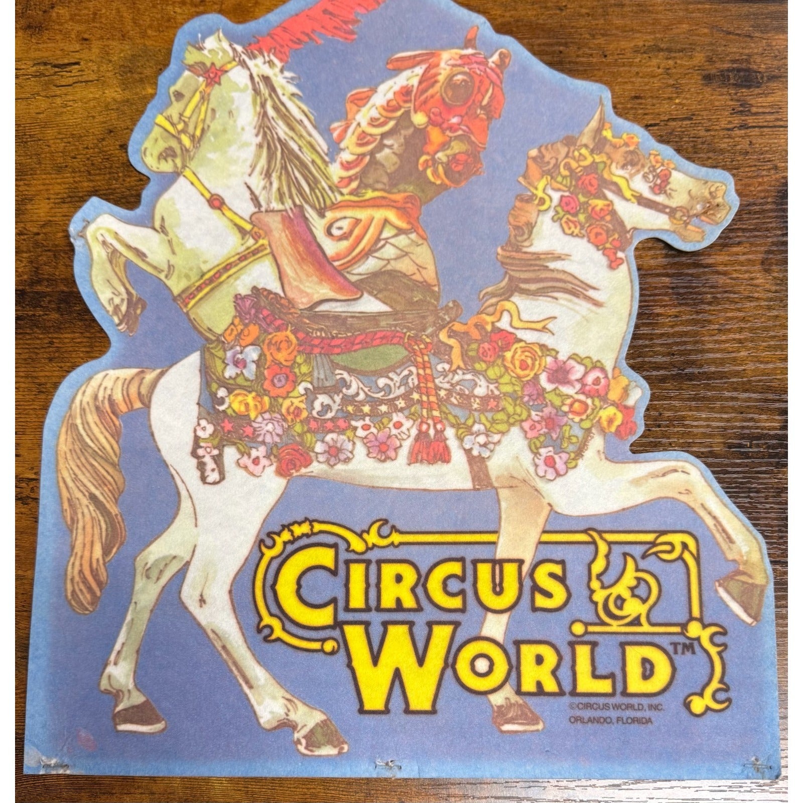 Vintage Circus World Orlando, Florida pennant